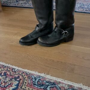 Frye distressed brown boots size 9